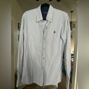 American Navigation Slim Fit Striped Shirt